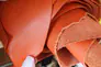 Туфлі жіночі шкіряні помаранчеві на масивній підошві Фото 11