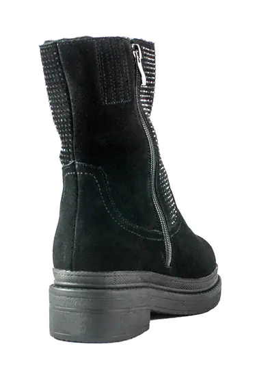 Черевики зимові жіночі Allshoes K235-X08-1P чорні фото 2 — інтернет-магазин Tapok