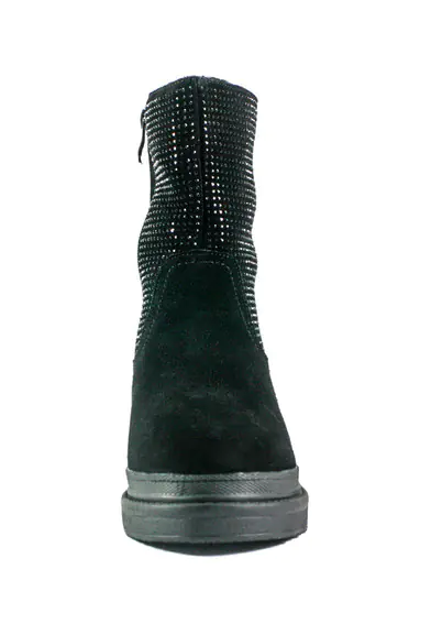 Черевики зимові жіночі Allshoes K235-X08-1P чорні фото 4 — інтернет-магазин Tapok