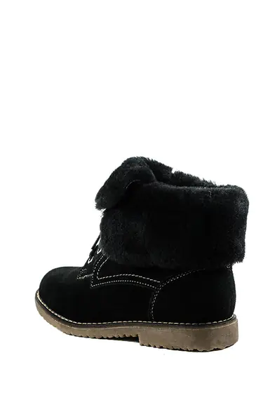 Ботинки зимние женские Lonza 3066-1A черная замша фото 4 — интернет-магазин Tapok