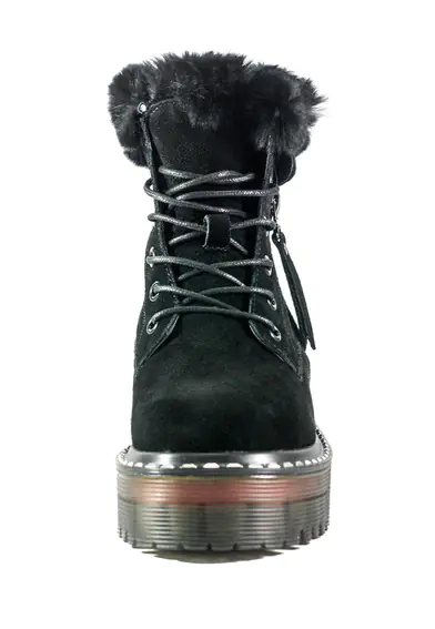 Черевики зимові жіночі Lonza HS-2888-1 чорні фото 4 — інтернет-магазин Tapok