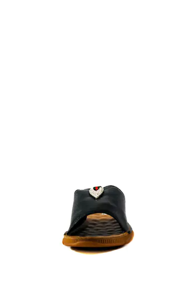 Шлепанцы женские Lonza Y885-3 коричнево-чёрные фото 4 — интернет-магазин Tapok