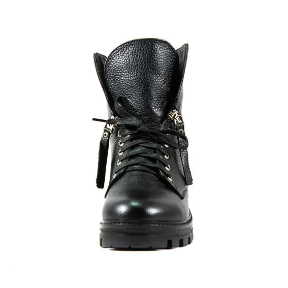 Ботинки зимние женские Lonza L-07103-2311-3 KMS черная кожа фото 3 — интернет-магазин Tapok
