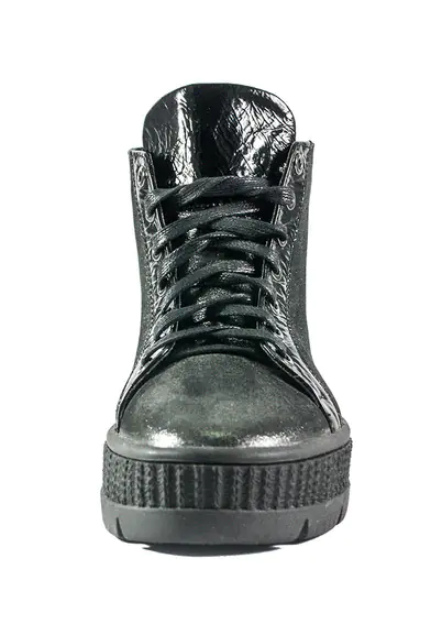 Ботинки зимние женские Lonza L-308-2248 KMS черная кожа фото 4 — интернет-магазин Tapok