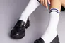 Туфли женские кожаные черного цвета Фото 5