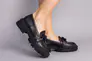 Туфли женские кожаные черного цвета Фото 10