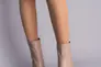 Ботинки женские кожаные бежевого цвета на каблуке Фото 1