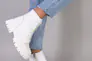 Ботинки женские кожаные белые на низком ходу Фото 1