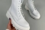 Ботинки женские кожаные белые на низком ходу Фото 23