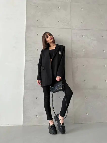 Лоферы женские кожаные стеганые черные фото 9 — интернет-магазин Tapok