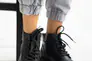 Женские ботинки кожаные весна/осень черные Milord 1070 на байке Фото 5