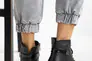 Жіночі черевики шкіряні весна / осінь чорні Milord 1070 на байку Фото 6
