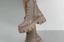 Ботинки женские кожаные бежевого цвета зимние Фото 17