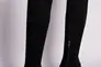 Чоботи-панчохи жіночі замшеві чорні на каблуці Фото 7