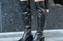 Ботфорты женские кожаные черные демисезонные Фото 12