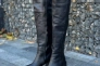 Ботфорты женские кожаные черные демисезонные Фото 21