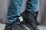 Мужские кроссовки кожаные зимние черные Splinter Б 1719/2 на меху Фото 5
