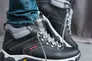 Мужские кроссовки кожаные зимние черные Splinter Б 3212 на меху Фото 5