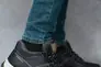 Чоловічі кросівки шкіряні зимові чорні Splinter Б 1214 на меху Фото 1