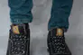Чоловічі кросівки шкіряні зимові чорні Splinter Б 1214 на меху Фото 3