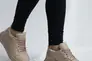 Жіночі кросівки шкіряні зимові бежеві Yuves 97780 На хутрі Фото 9