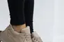 Жіночі кросівки шкіряні зимові бежеві Yuves 97780 На хутрі Фото 10