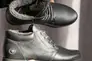 Чоловічі черевики шкіряні зимові чорні Milord ТЮ на хутрі Фото 2
