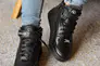Подростковые ботинки кожаные зимние черные Monster BAS на шнурках Фото 2