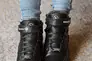 Подростковые ботинки кожаные зимние черные Monster BAS на шнурках Фото 4