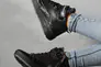 Подростковые ботинки кожаные зимние черные Monster BAS на шнурках Фото 5