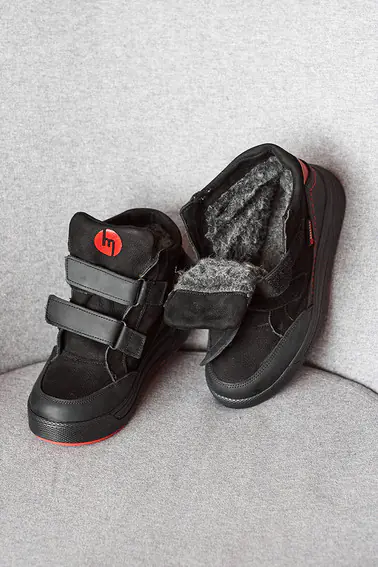 Подростковые ботинки кожаные зимние черные Monster ТЕР фото 9 — интернет-магазин Tapok