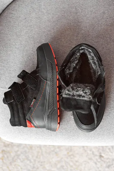 Подростковые ботинки кожаные зимние черные Monster ТЕР фото 10 — интернет-магазин Tapok