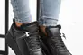 Жіночі кросівки шкіряні зимові чорні Yuves 91175 На хутрі Фото 9