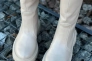 Сапоги женские кожаные бежевые демисезонные Фото 32