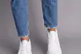 Ботинки женские кожаные белые демисезонные Фото 4
