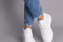 Ботинки женские кожаные белые демисезонные Фото 6