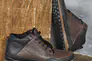 Чоловічі кросівки шкіряні зимові чорні-коричневі Emirro 100 на хутрі Фото 4