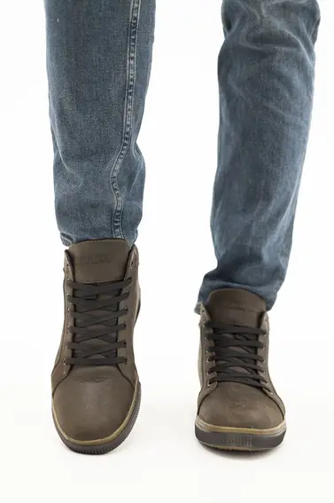Чоловічі черевики шкіряні зимові коричневі Emirro x500 на хутрі фото 4 — інтернет-магазин Tapok