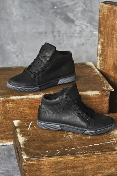Мужские ботинки кожаные зимние черные Emirro x500  на меху фото 8 — интернет-магазин Tapok