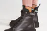 Жіночі черевики шкіряні зимові чорні Vikont 45-06-19 на хутрі Фото 1