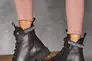 Жіночі черевики шкіряні зимові чорні Vikont 45-06-19 на хутрі Фото 4