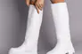Сапоги женские кожаные белого цвета демисезонные Фото 2