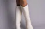 Сапоги женские кожаные молочного цвета зимние Фото 5