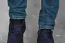 Чоловічі черевики замшеві зимові сині Vankristi 927 на хутрі Фото 5