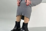 Ботинки женские кожа наплак черного цвета на черной подошве зимние Фото 11