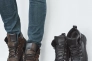 Мужские кроссовки кожаные зимние черные Nivas 006 на меху Фото 2
