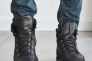 Чоловічі кросівки шкіряні зимові чорні Nivas 006 на хутрі Фото 5