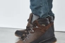 Чоловічі кросівки шкіряні зимові коричневі Nivas 006 на хутрі Фото 4