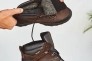 Мужские кроссовки кожаные зимние коричневые Nivas 006 на меху Фото 9