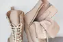 Женские ботинки кожаные зимние бежевые Emirro 1087-505 два замка на меху Фото 5